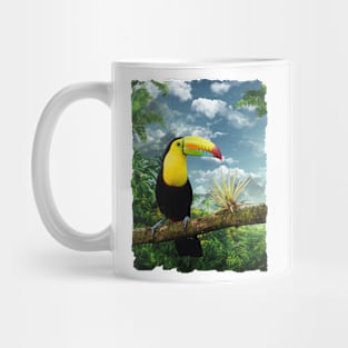 Keel Billed Toucan Jungle View Mug